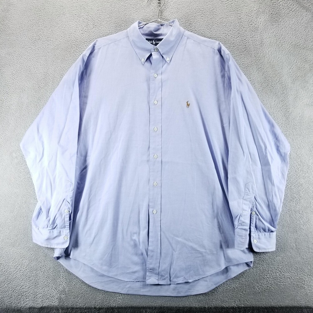 Polo‎ Ralph Lauren Shirt Mens XL Blue Oxford Yarmouth Button Down Long Sleeve